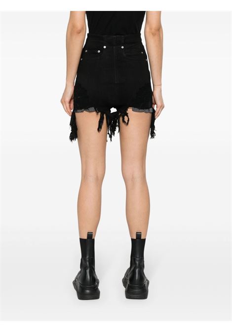 Shorts Lido Dirt mini in nero - donna RICK OWENS DRKSHDW | DS01D1313SBBFR09